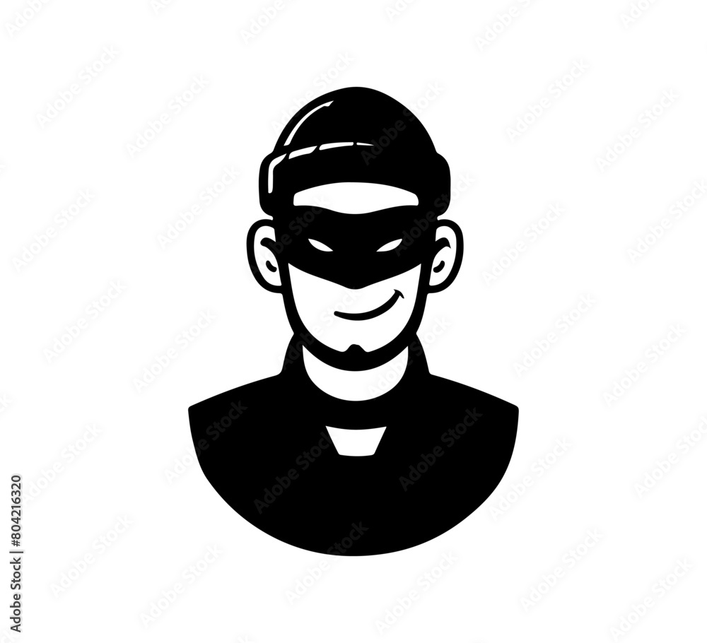 thief simple vector icon minimal
