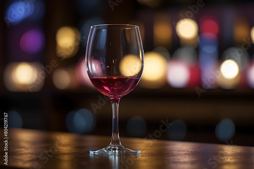 wine glasses with bokeh background