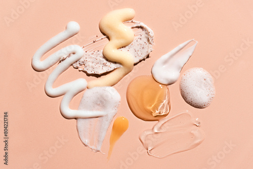 Set of sample beauty products