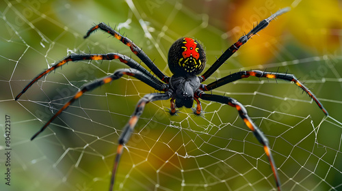 Vivid Detailing of a Spider: Fascinating Arachnid Identification Study © Logan