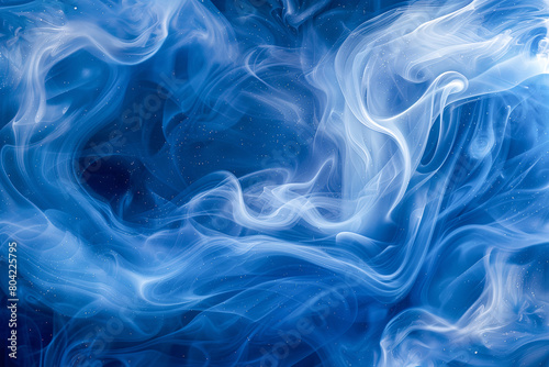 Abstract Ethereal Smoke Patterns in Blue Hues - Artistic Background for Design Use,abstract