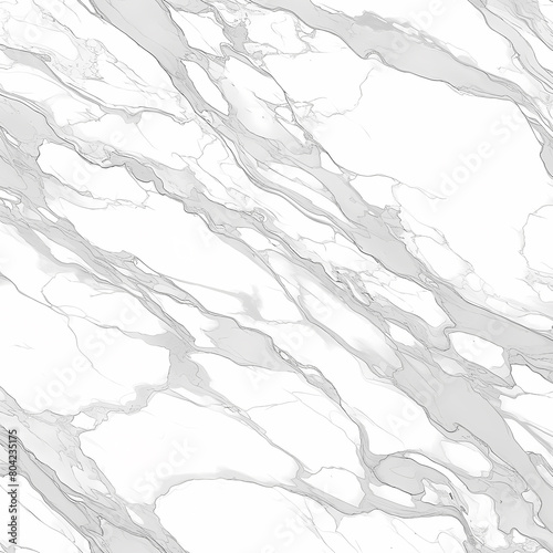 Dazzling white marble texture with striking patterns and veins for high-quality design elements.