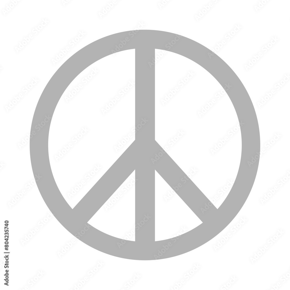 Peace logo icon or freedom mark illustration Peace logo icon or freedom mark illustration