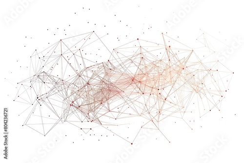 Modern line art logo  a network of connected lines  visually representing communication.