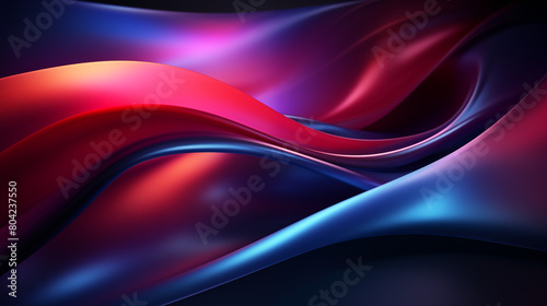 Sleek Purple and Blue Abstract Waves Background