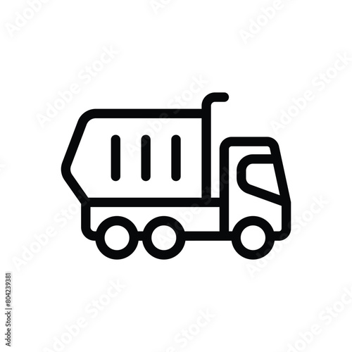 Dumping Truck vector icon