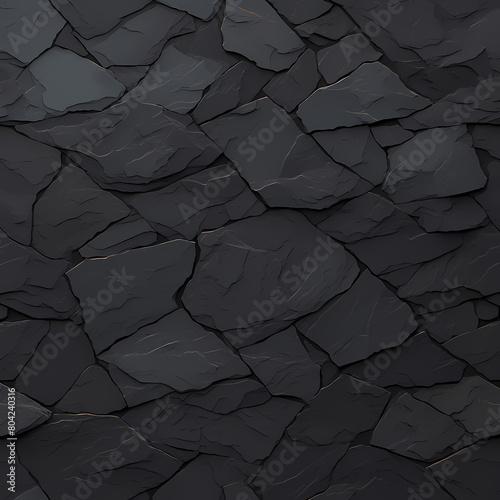 Exquisite Dark Grey-Black Stone Wall Design for Professional Projects