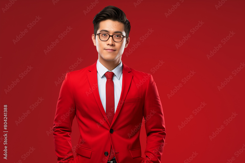 asian businessman with solid color background. lifestyle asian businessman with solid color background. lifestyle