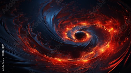 Gazing into the abyss of a supermassive black hole. photo