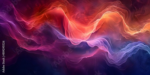 Glowing and Flowing Abstract Digital Art in a Virtual Gallery Showcase