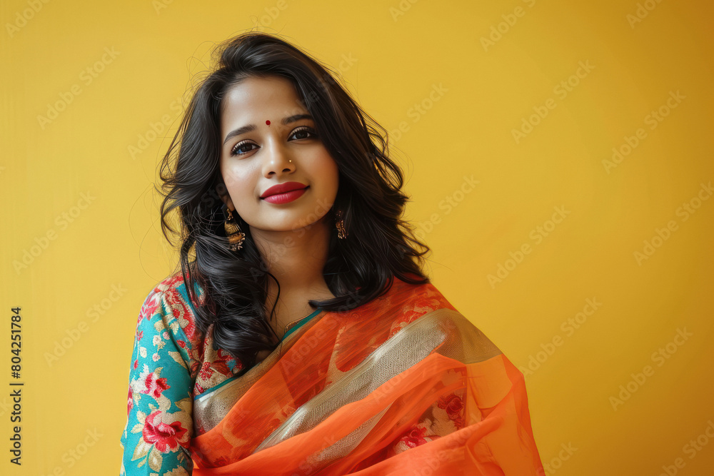Young beautiful indian woman in saree Young beautiful indian woman in saree