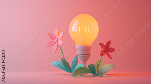 Light Bulbs, Minimal Idea Concept. creative light bulb explodes with colorful paint and colors new idea brainstorming concept. Ideas inspiration concepts lightbulb. Brainstorming concept with a light.