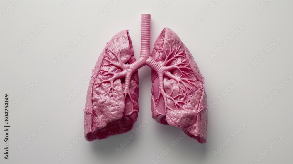 Photo-realistic image of healthy pink lungs, representing life after quitting smoking Photo-realistic image of healthy pink lungs, representing life after quitting smoking