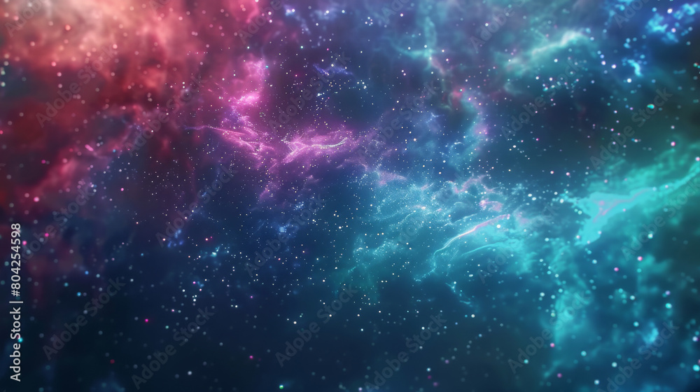Obraz premium Holographic universe abstract background with vibrant. Futuristic. And ethereal glass morphism design for fantasy and science fiction futuristic digital art and cosmic space wallpaper with bright