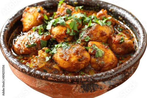 Photos of chicken biriyani cuisine cuisine from India. Generative Ai