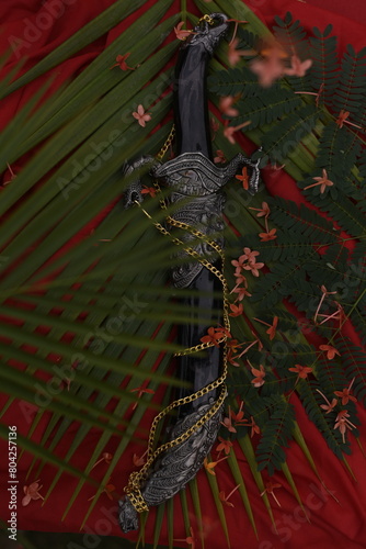 A Traditional Knife of Indian Groom for Wedding photo