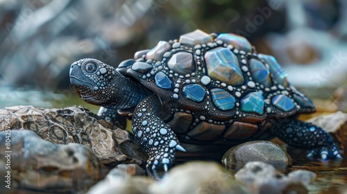 turtle made of stones. © Yahor Shylau 