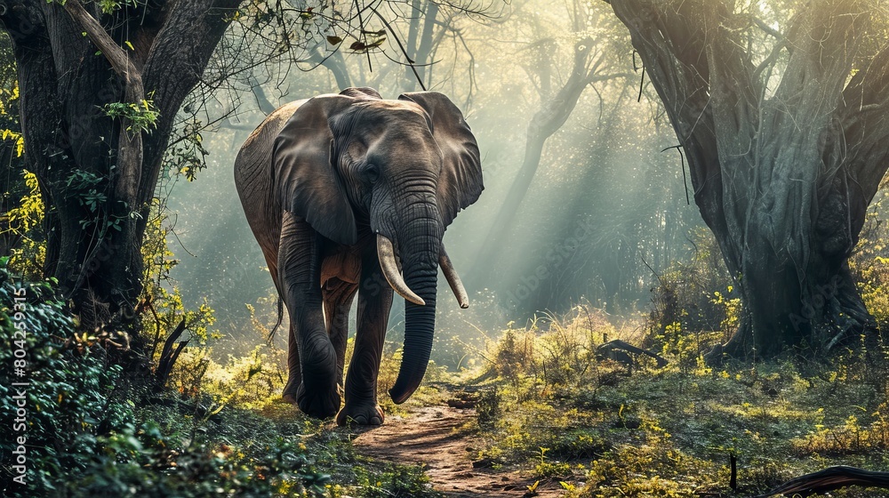 Fototapeta premium elephant in the wild