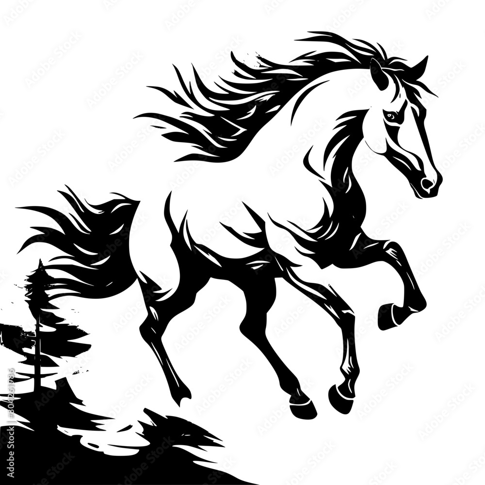 Obraz premium horse illustration