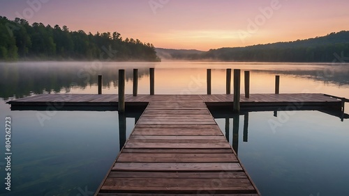 sunrise on the lake Dawn Serenity Tranquil Lakeside Morning