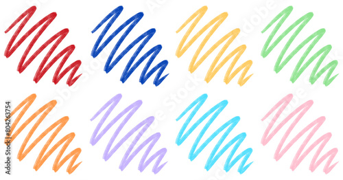 Colorful Marker Colorful Scribble Maker Colorful Pencil Scribble Colorful Artistic Scribble Outline Hand Drawn Marker Pen Set Collection