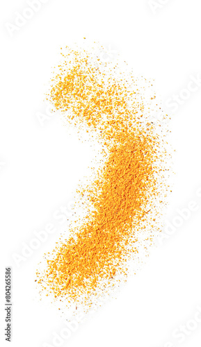 Wallpaper Mural Dry curry powder isolated on white, top view Torontodigital.ca