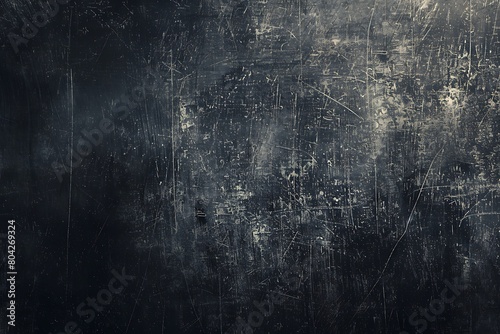 Elegant solid black background with faint grunge texture in old vintage design, dark color background .