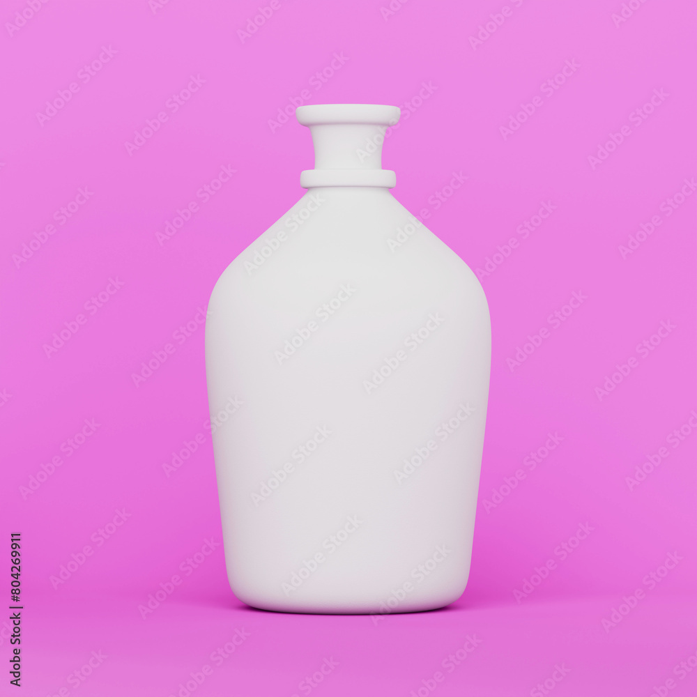 white bottle on pink background white bottle on pink background