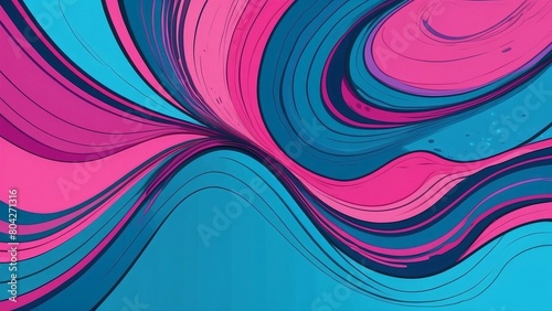 Pink and blue energies in motion, fantasy background