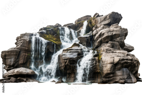 The Roaring Majesty of Nature. On a White or Clear Surface PNG Transparent Background.