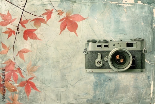 A stunning background for retro fotos and camera. photo