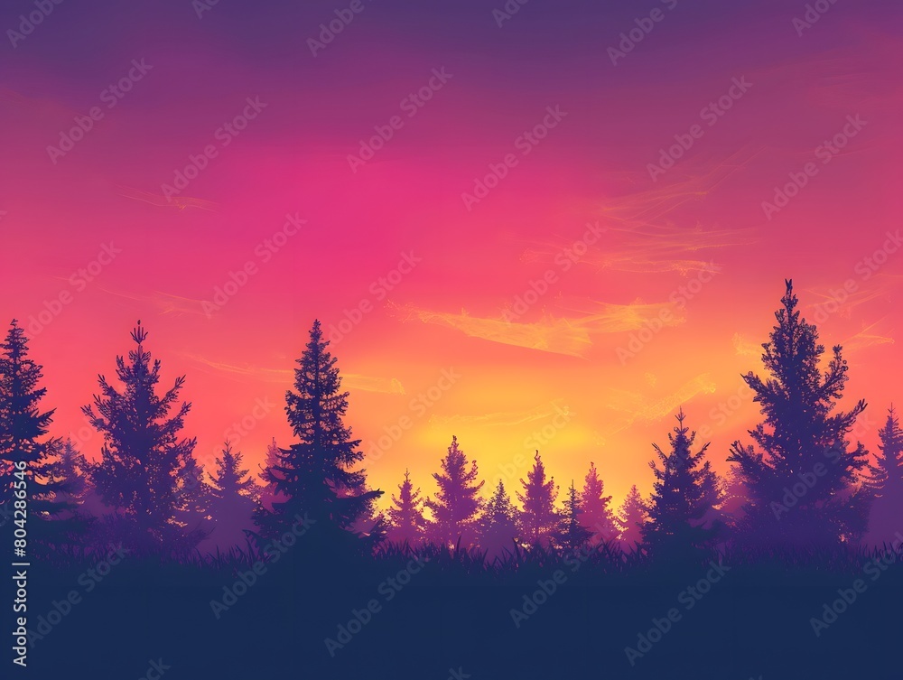 Sunset Skyline Silhouette Sunset Skyline Silhouette