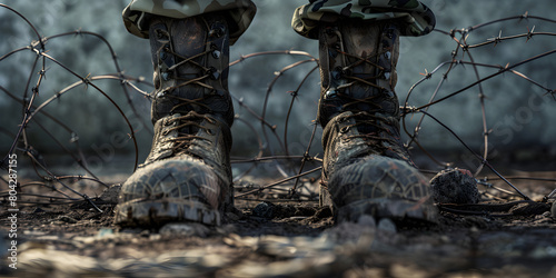 Defenders' Resolve: Military Boots Against the Boundary