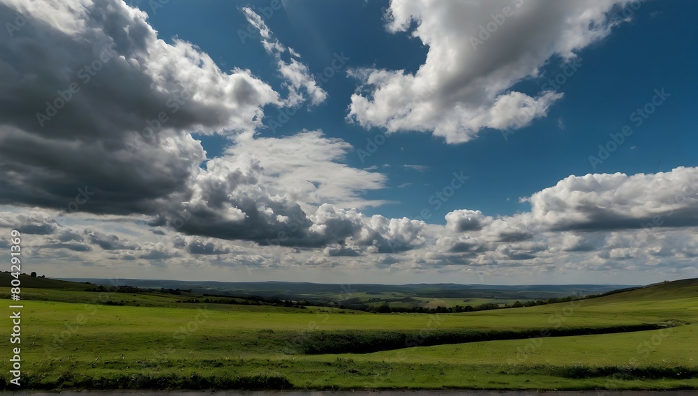 Photo scenic view of landscape against sky