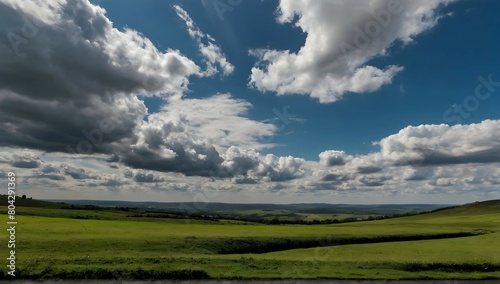 Photo scenic view of landscape against sky