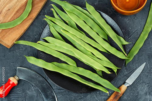 Fotografie Runner bean harvest