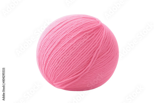 Ballet of Pink Yarn. On a White or Clear Surface PNG Transparent Background.