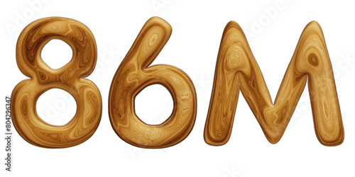 Wooden 86m for followers and subscribers celebration