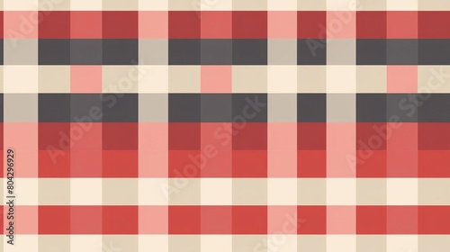 A red and white gingham pattern.