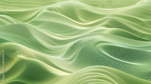 Green Wave Wallpaper Background