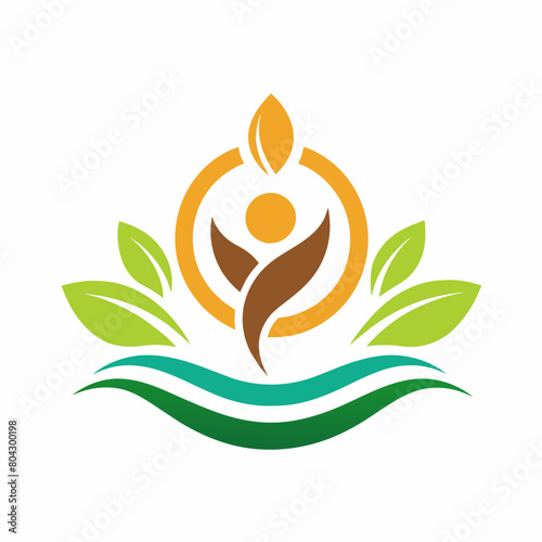 Logo for a Spa Center, simple clean logo, Creative Logo Icon, 2d style, 
