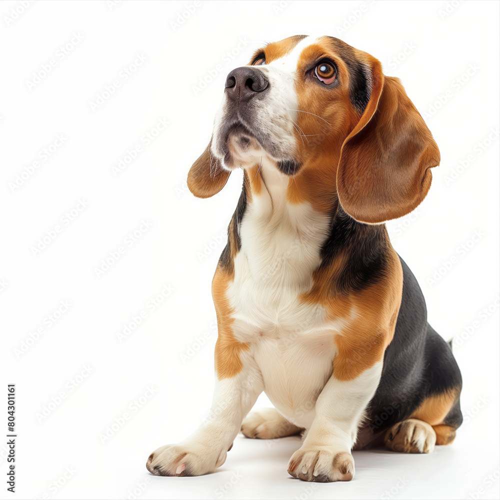 Beagle on white background Beagle on white background