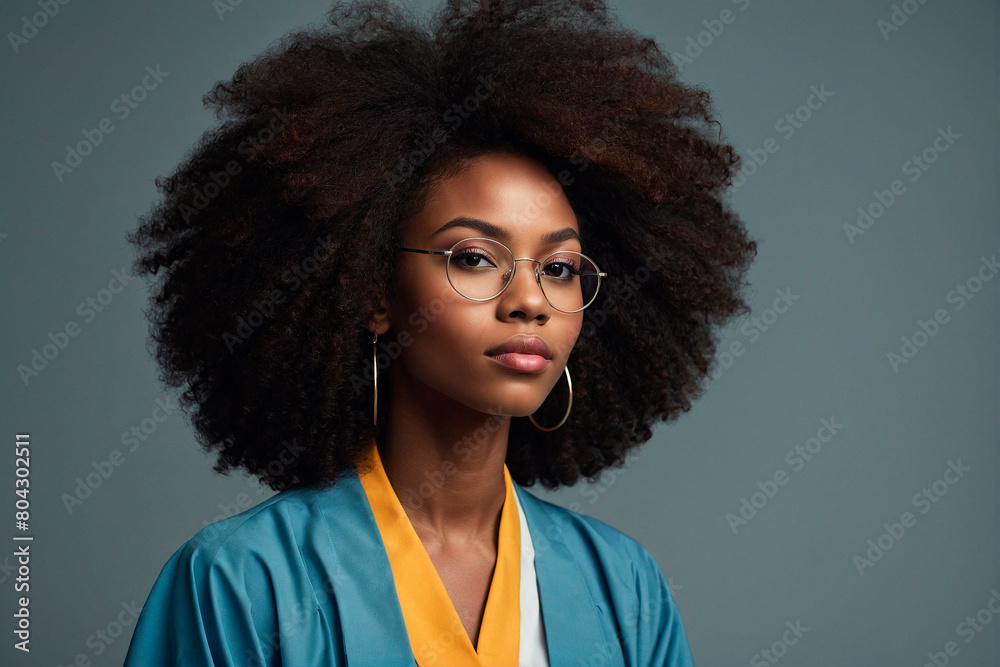 Portrait of a Beautiful Afro-American Woman at Graduation Portrait of a Beautiful Afro-American Woman at Graduation