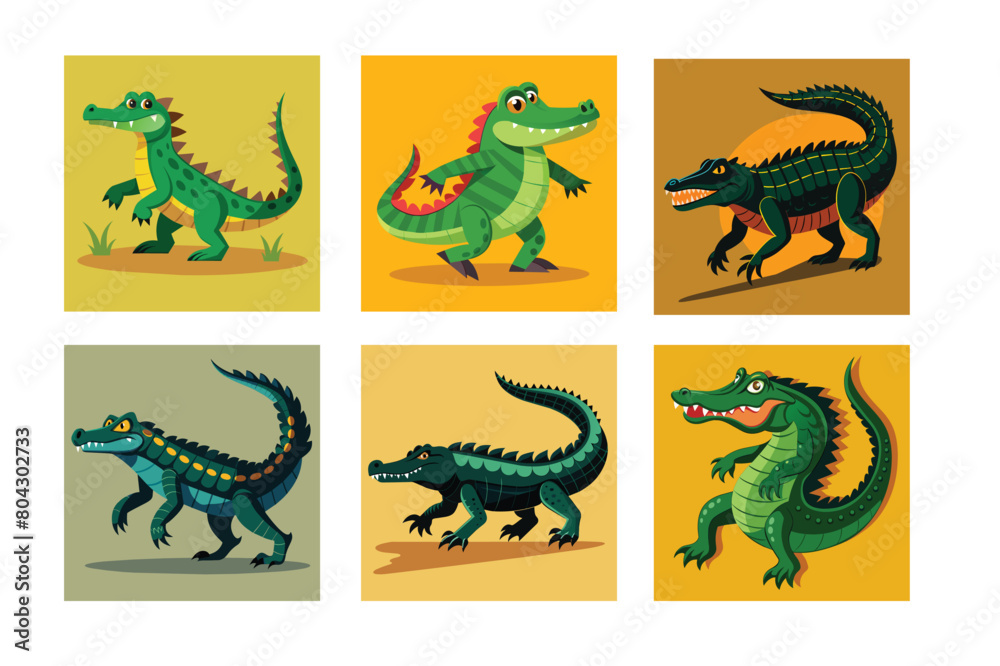 Fototapeta premium aligator vector illustration