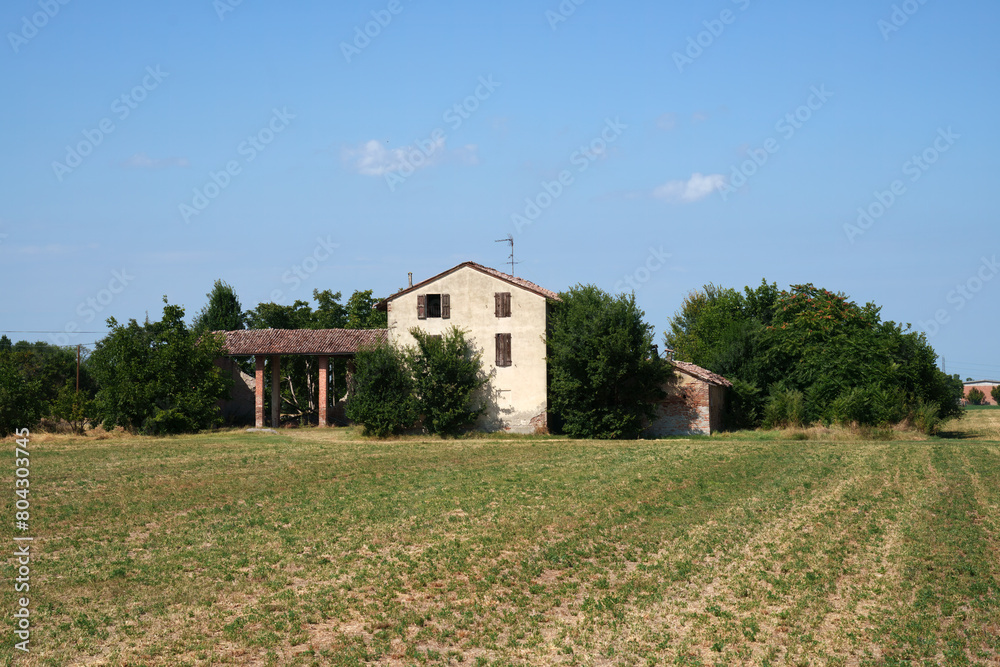 Obraz premium Country landscape near Fidenza, Emilia Romagna, Italy