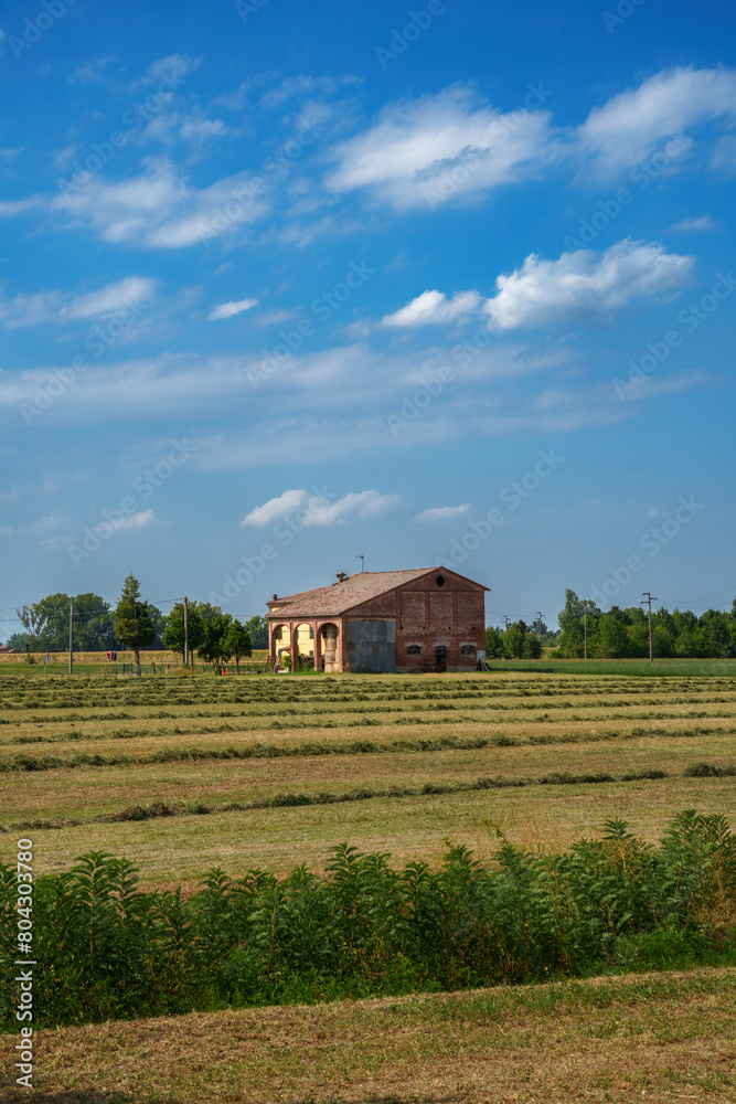Country landscape near Fidenza, Emilia Romagna, Italy Country landscape near Fidenza, Emilia Romagna, Italy
