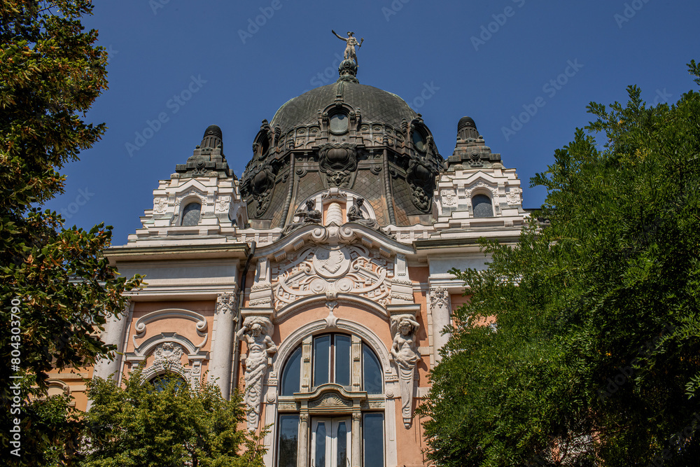 Bank Palace in Hodmezovasarhely, Hungary.High quality photo