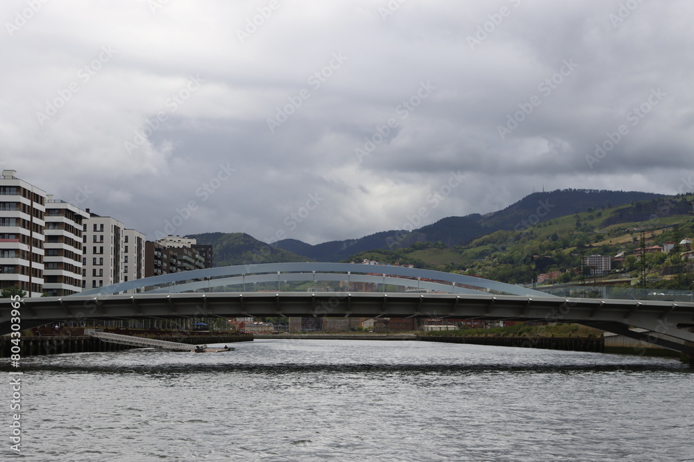Bridge over the river of Bilbao