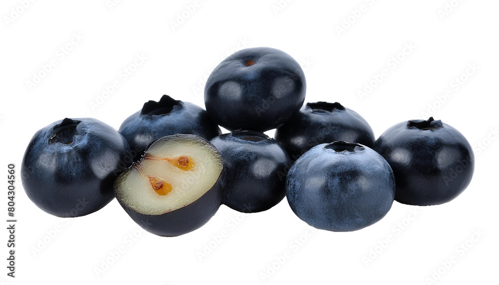 Blaubeere auf weiße Hintergrund Freisteller. Blaubeere auf weiße Hintergrund Freisteller.