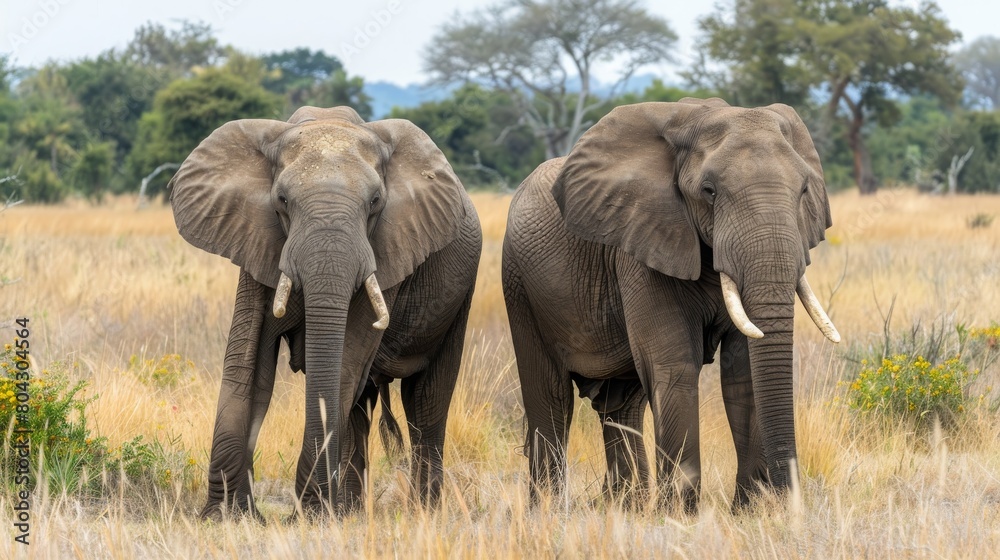 Elephants in African National parks (Botswana, Zambia, Namibia, South Africa, Zimbabwe)